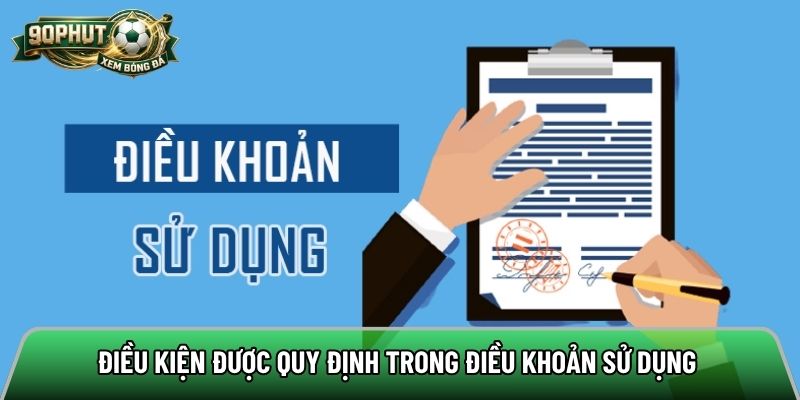 Điều kiện được quy định trong điều khoản sử dụng